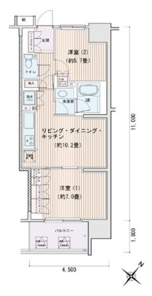 10階の間取り図