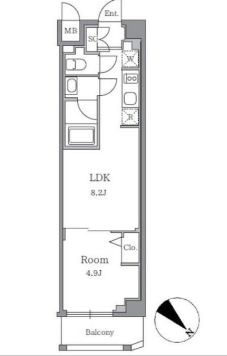 5階の間取り図
