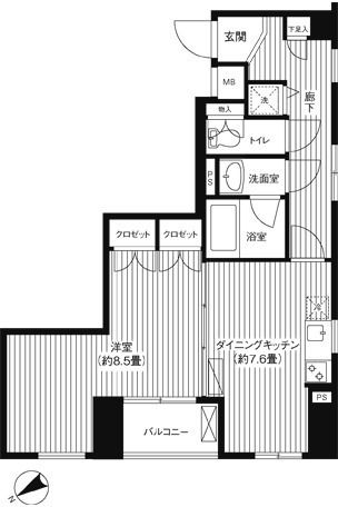 6階の間取り図