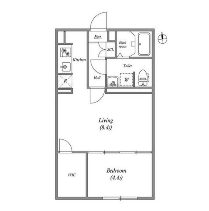1階の間取り図