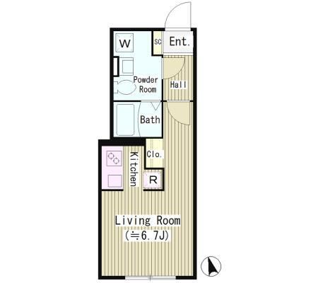 4階の間取り図