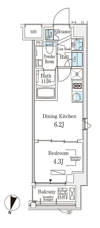6階の間取り図