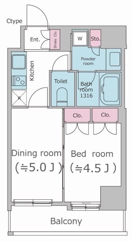 6階の間取り図