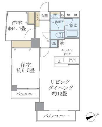 2階の間取り図