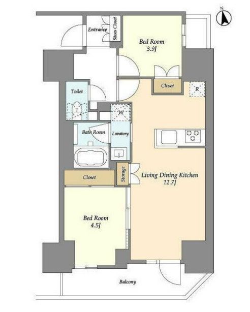 15階の間取り図