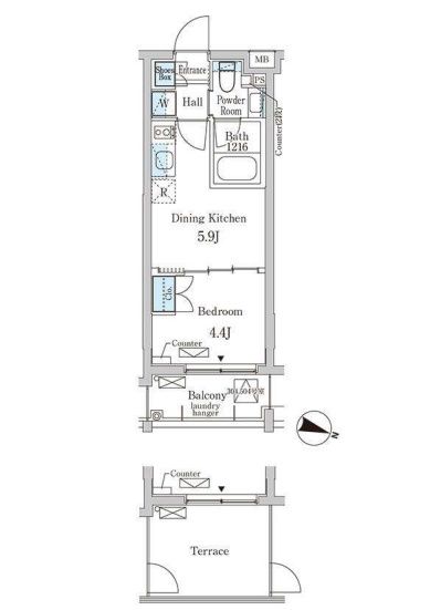 4階の間取り図