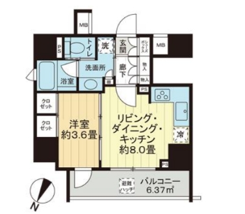 9階の間取り図