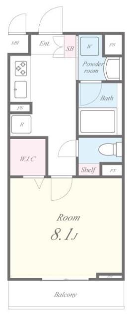 2階の間取り図