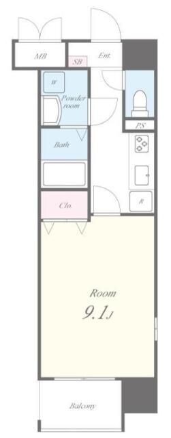 4階の間取り図