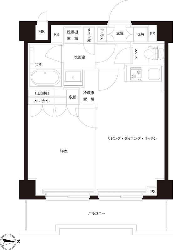 6階の間取り図