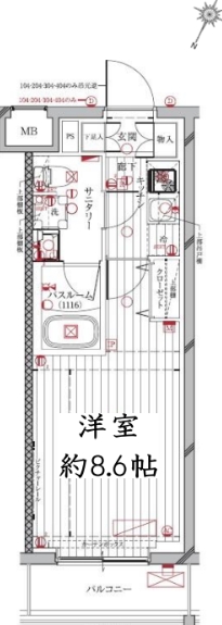 1階の間取り図