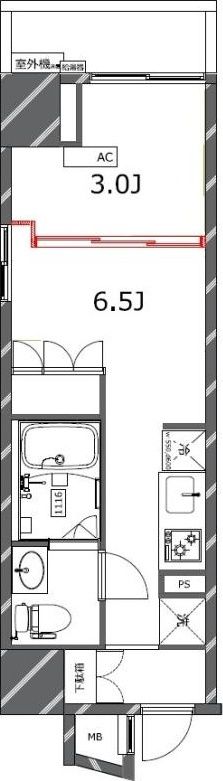 8階の間取り図