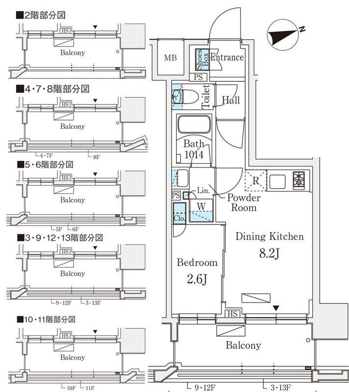 5階の間取り図