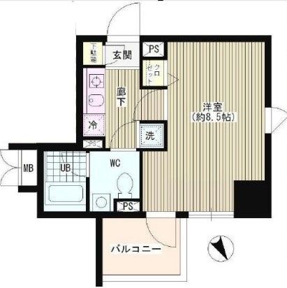 8階の間取り図