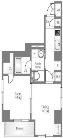 2階の間取り図