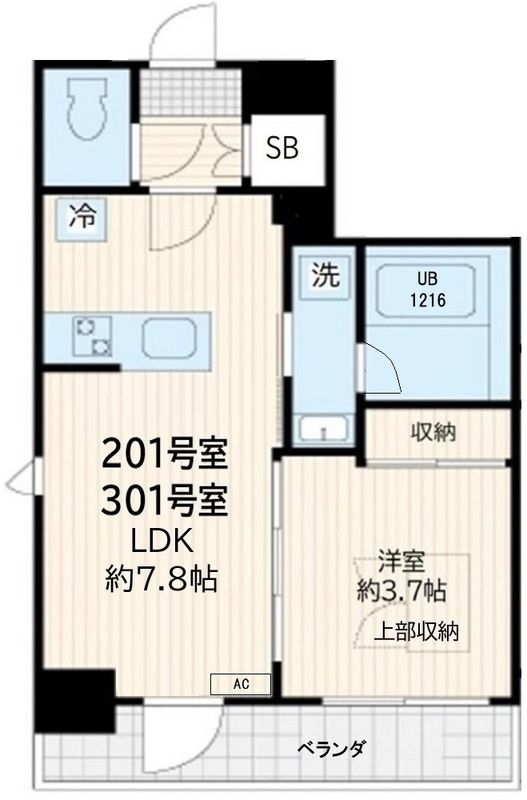 2階の間取り図
