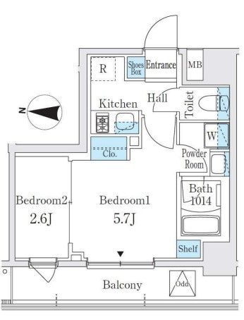 6階の間取り図
