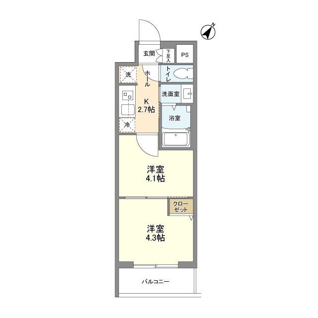 4階の間取り図