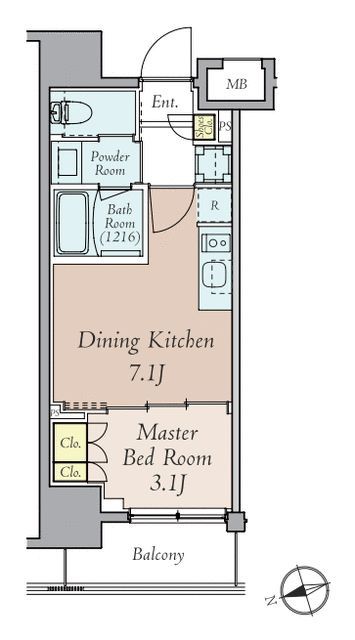 8階の間取り図