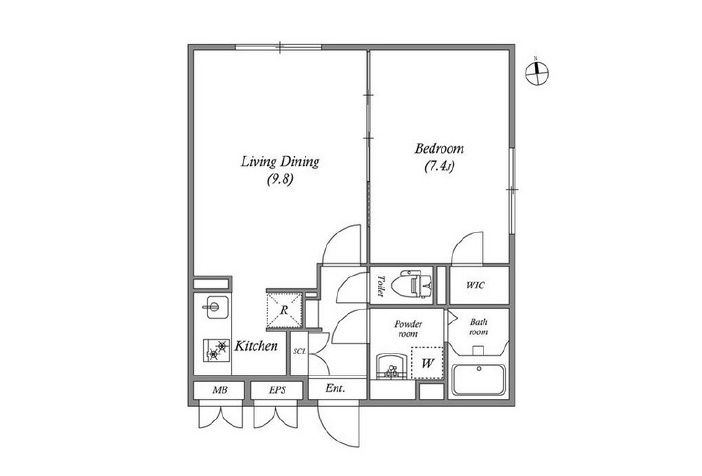 2階の間取り図