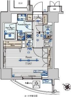 6階の間取り図