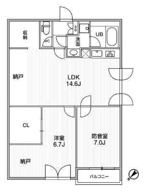 5階の間取り図