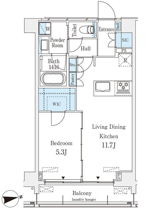 2階の間取り図