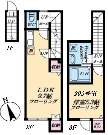 2階の間取り図