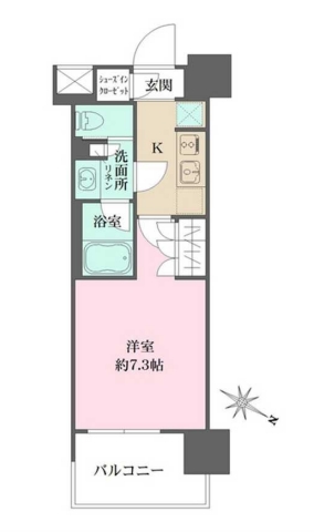 8階の間取り図