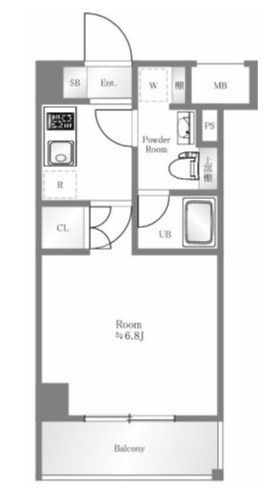 2階の間取り図