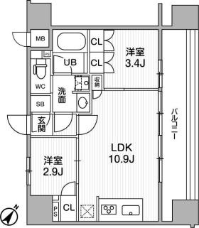 7階の間取り図