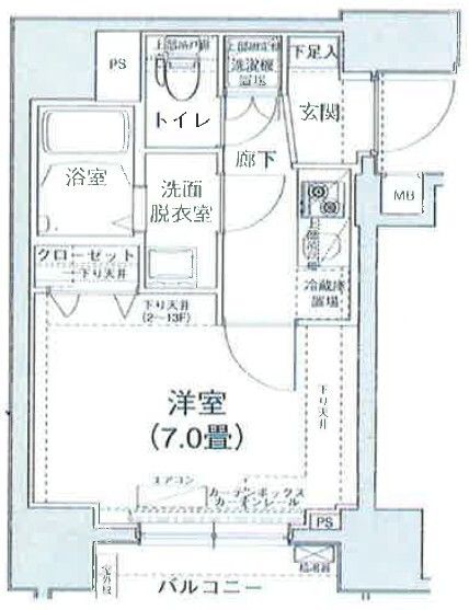 2階の間取り図