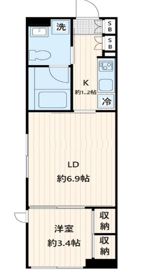 2階の間取り図