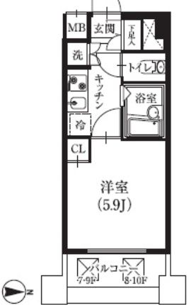 7階の間取り図