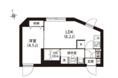 4階の間取り図