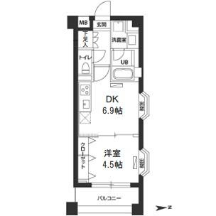 2階の間取り図