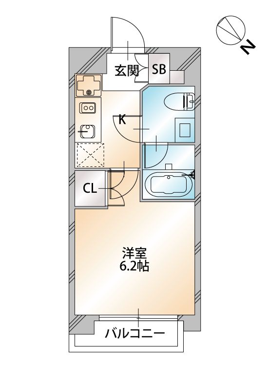 2階の間取り図