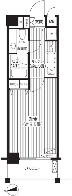 4階の間取り図