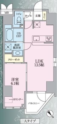3階の間取り図