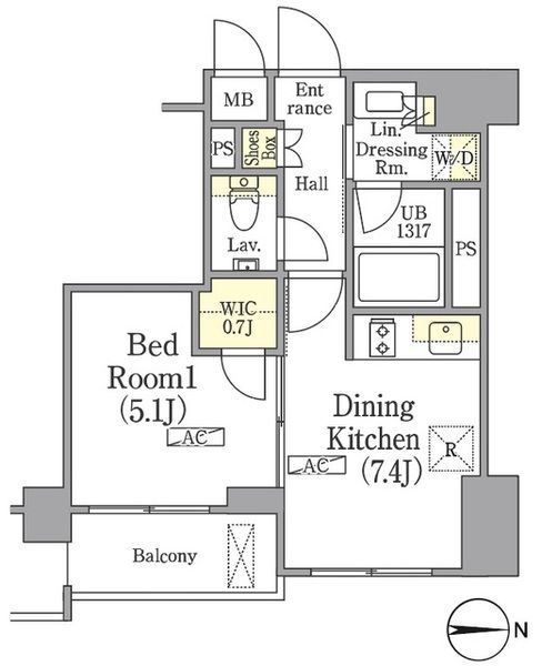 5階の間取り図