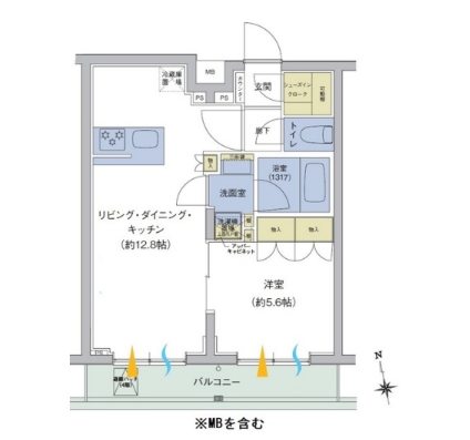 4階の間取り図