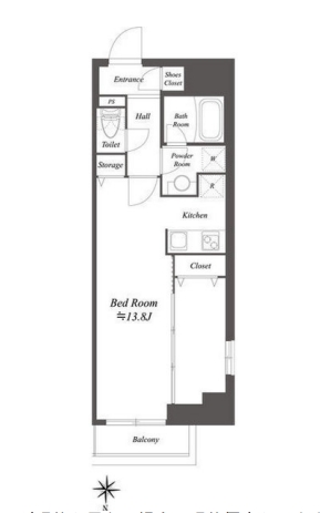 4階の間取り図