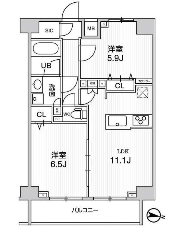 9階の間取り図