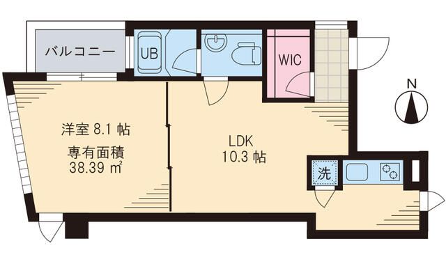 2階の間取り図