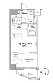 7階の間取り図