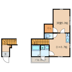 2階の間取り図