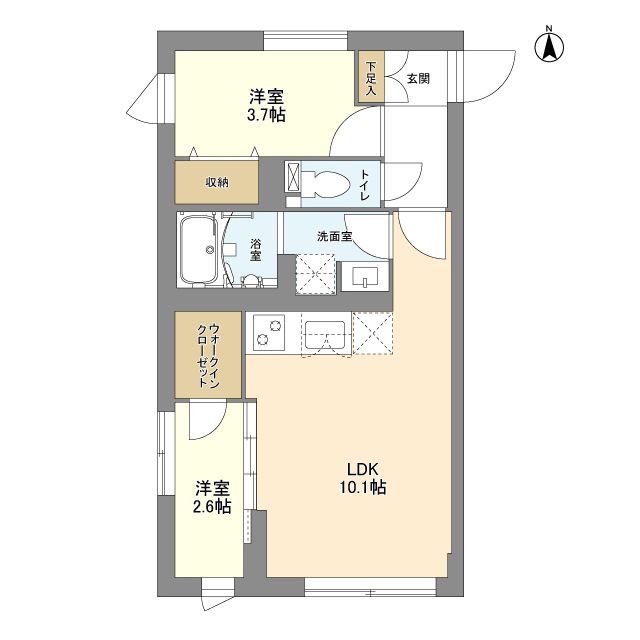 2階の間取り図