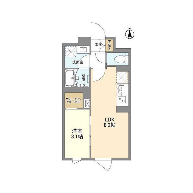 4階の間取り図