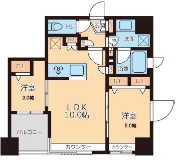 3階の間取り図