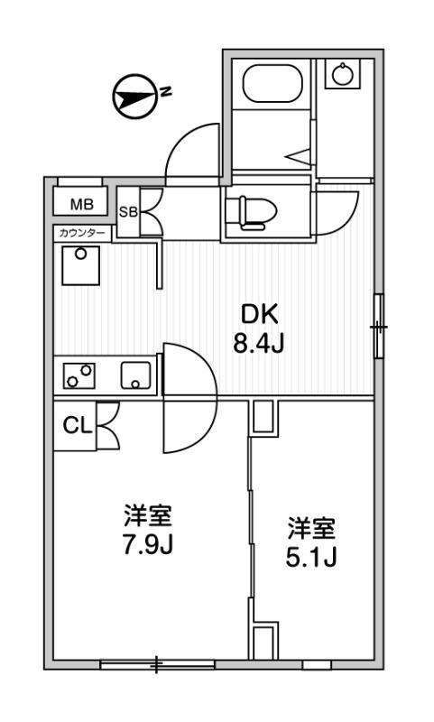 5階の間取り図